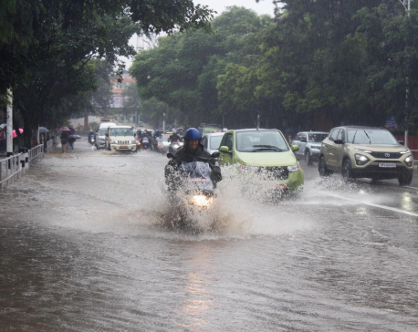 Heavy rainfall hits various areas of Kathmandu Valley (In Pictures)