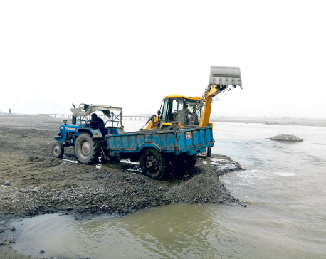 Illegal excavation rampant along Bagmati River