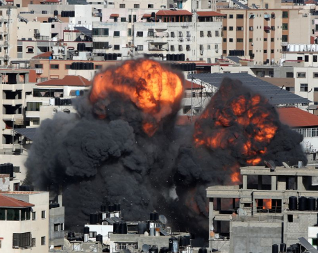 Air strikes, rockets drag Israel-Gaza conflict into sixth day