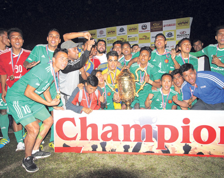 Tribhuvan Army clinches third Jhapa Gold Cup