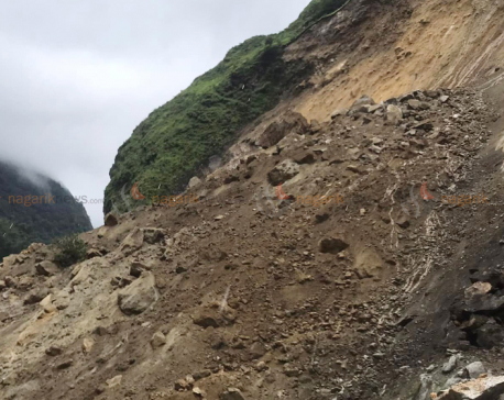 Landslides block various roads in Makwanpur