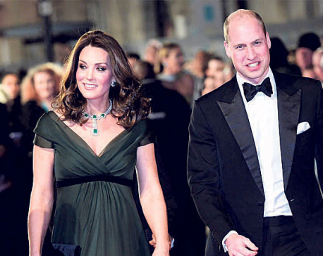 BAFTAs: Kate Middleton goes green on "Time's Up' dress code