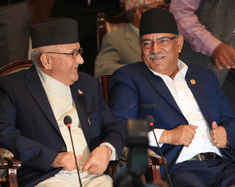 Dahal at odds with Oli over multiple issues but denies any differences