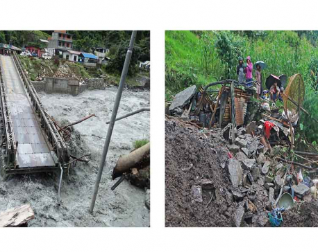 IN PICS: Landslides in Gandaki Province