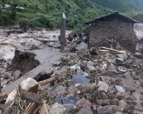Landslide sweeps away more than 20 houses and 17 missing in Baglung