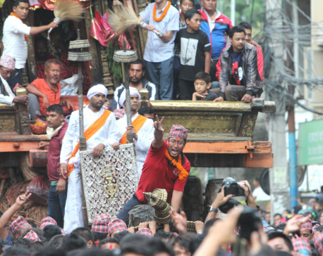 In pictures: Chariot pulling of Rato Machhindranath