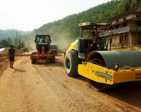 Construction of Dharan-Chatara-Sindhuli-Hetauda road in final stage