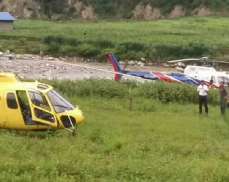 Three choppers make ‘safe landing’ due to bad weather