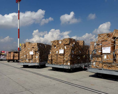 IN PICS: Medical supplies from Switzerland worth USD 8 million arrive in Nepal