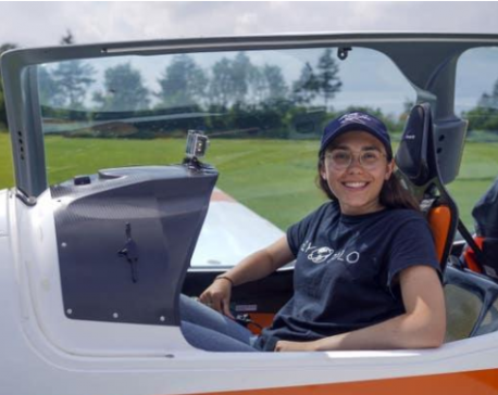 Flying solo, 19-year-old woman aims to set aviation record