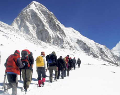 689 climbers of 84 teams so far acquire permits for climbing various peaks this spring season