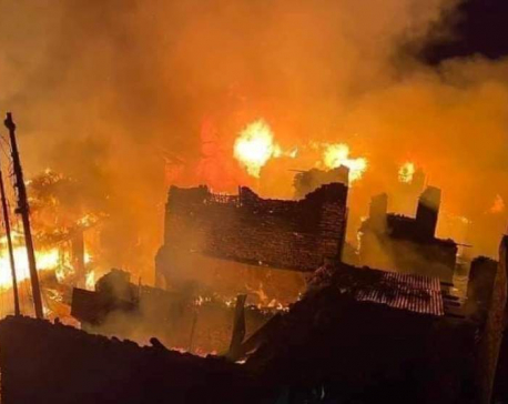 Fire guts 21 houses in Mugu, no human casualties reported