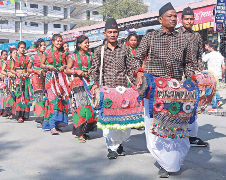 High spirits at Pokhara street festival