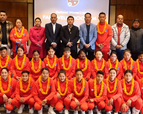 Nepali U-20 women's football team leaves for Myanmar