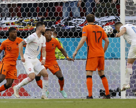 Czechs beat Netherlands 2-0 to reach Euro 2020 quarterfinals