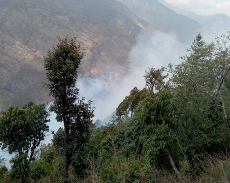 Langtang National Park catches a blaze