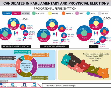 Candidates in parliamentary and provincial elections