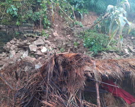 Two children buried to death in Rolpa landslide
