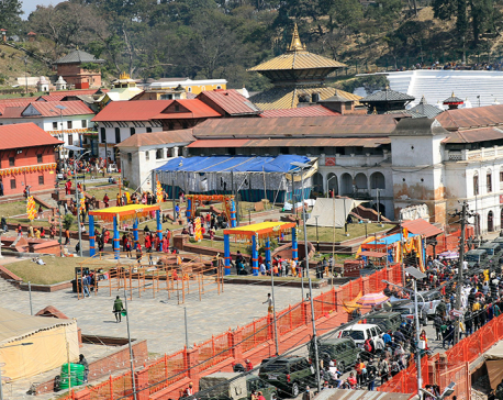 Reconstruction of Brahma Temple in Pashupati area begins