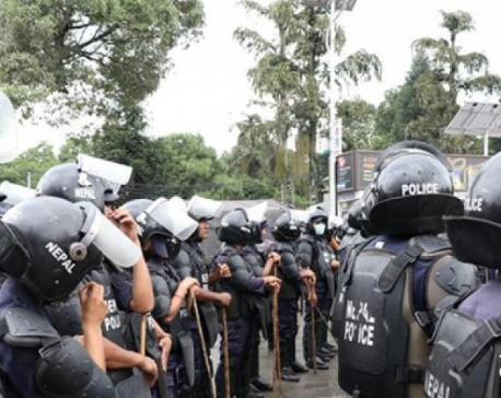 Security beefed up in Kathmandu Valley in view of mass demonstrations today