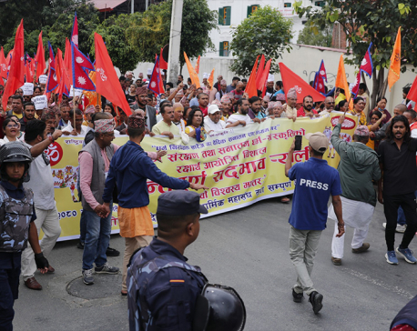 In Pictures: Solidarity march held in Kathmandu against cow slaughter