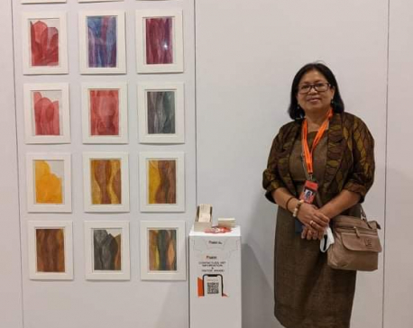 Neera Joshi representing Nepal in XIIIth Florence Biennale