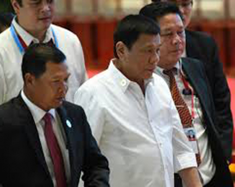 Philippines President Rodrigo Duterte gives middle finger to the EU