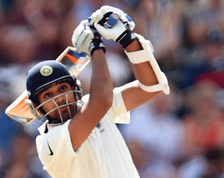 Cricket - Rohit hits hundred as India make South Africa toil