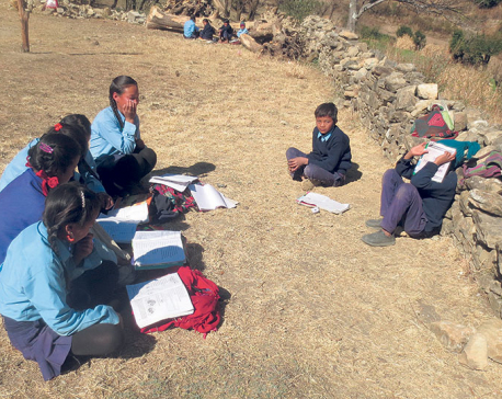 Distressing condition of schools and colleges in Rolpa