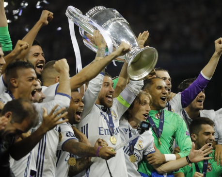 Ronaldo helps Real Madrid become 1st team to retain CL title