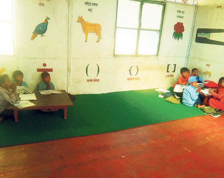 Delay in reconstruction of classrooms affecting children’s education in Sindhuli