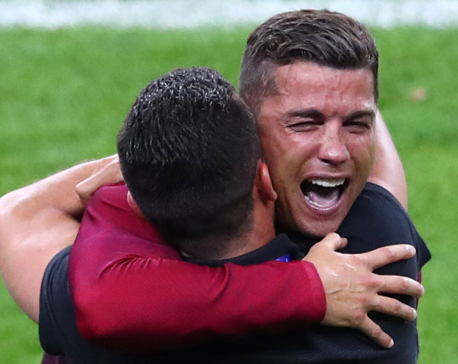 Happy Ronaldo leaves European final in tears for 2nd time