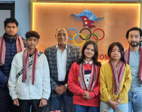 Nepal Olympic Committee bids farewell to Nepali ski team
