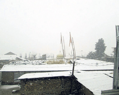Snowfall halts tourist arrival in Jumla