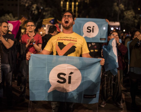 The Latest: Catalonia: 90 percent vote for independence
