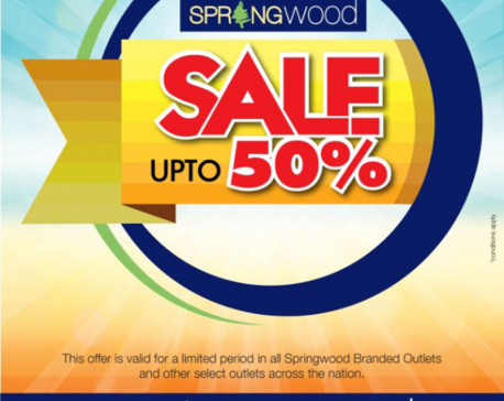 Up to 50 percent discount on Springwood apparels
