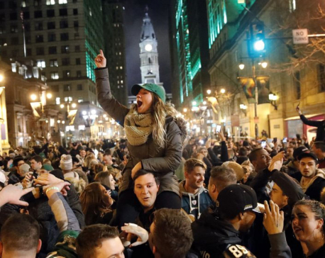 Philadelphians take to the streets to celebrate Super Bowl