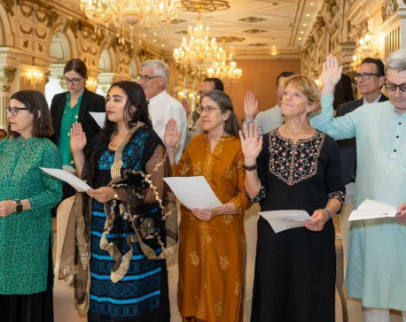First group of Peace Corps Response Volunteers in Nepal sworn in