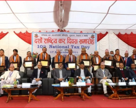 Nepal Telecom honored as the largest Taxpayer