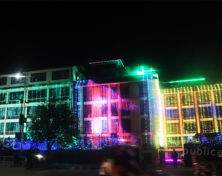 In pictures: Kathmandu illuminated with lights