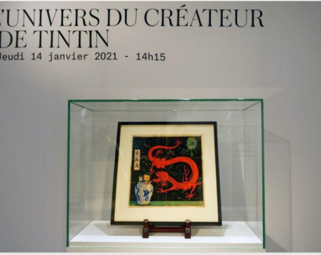 After years in a drawer, Tintin painting sells for 3.2 million euros