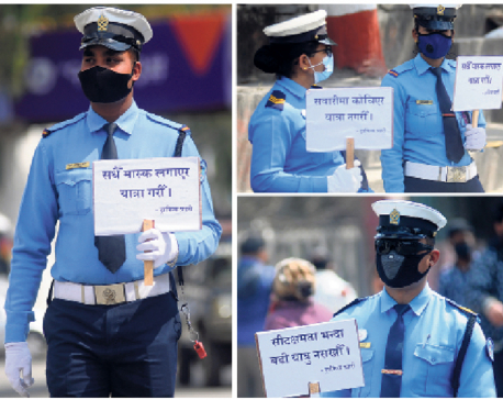 As COVID-19 threat increases, traffic police launch awareness drive