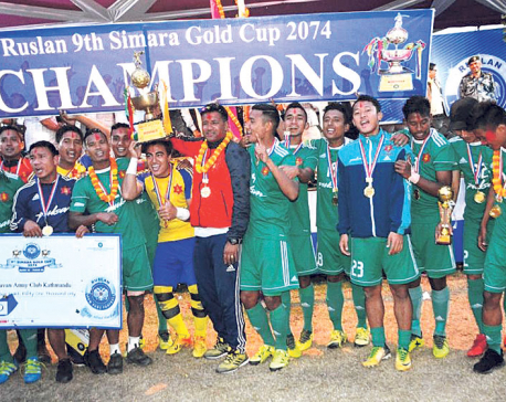 Tribhuvan Army club lifts Simara title