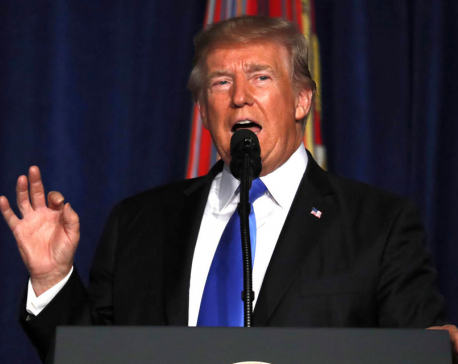 Trump commits US to fight on in Afghanistan ; no speedy exit
