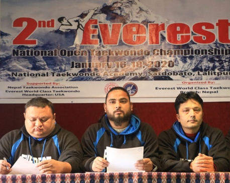 'Second Everest National Open Taekwondo Competition' to be held in January third week