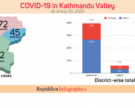 429 new cases of COVID-19 in Kathmandu Valley, tally hits 4,997