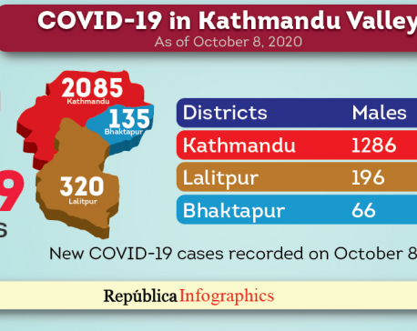 Kathmandu Valley saw highest single-day spike of 2,540 cases of COVID-19 in the past 24 hours