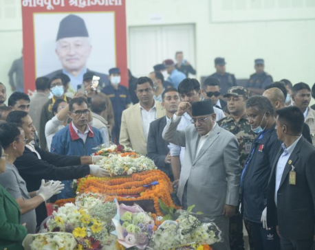 In Pictures: Political leaders across parties pay last tribute to late Nembang