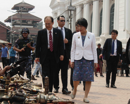Japanese Foreign Minister visits Basantapur area