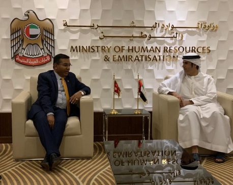 FS Bairagi meets UAE Assistant Minister Khalifa